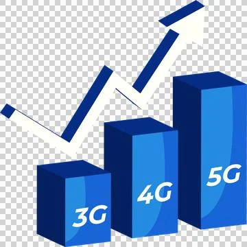 5G wireless network technology icon element illustration. Stock Illustration