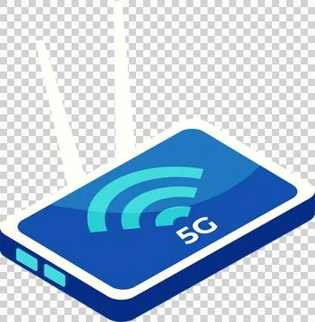 5G wireless network technology icon element illustration. Stock Illustration