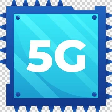 5G wireless network technology icon element illustration. Stock Illustration