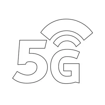 5G Wireless Wifi icon イラスト素材