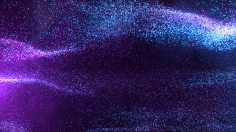 (5K 60fps) Loop sequence - Colored particles in motion on a black background. Stock Footage 102984858