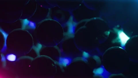 (5K 60fps) Loop sequence - Colored rotating glossy balls Stock Footage 103390029