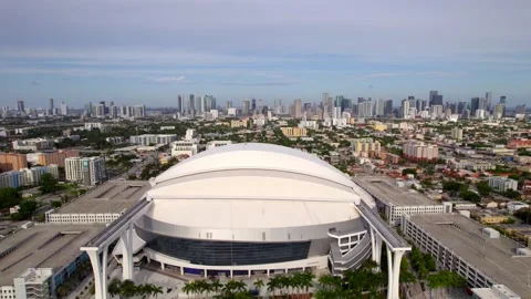 Marlins Park Stadium Aerial Miami