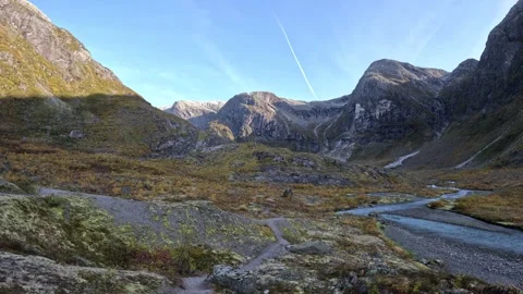 5K Austerdalsbreen Glacier in Norway Stock Footage 325562755