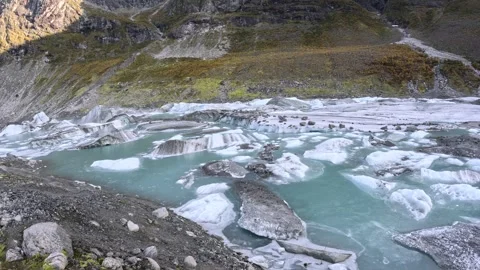 5K Austerdalsbreen Glacier in Norway Stock Footage 325562760