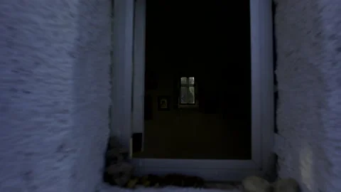5k HDR Corfu Greece looking into Chapel through Window 10Bit 스톡 동영상 198558610