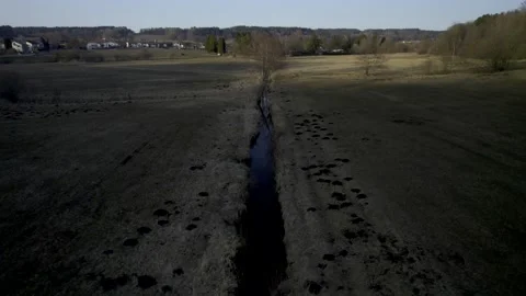 5k HDR Stream between Fields in Bavaria 10Bit Stock Footage 179471878