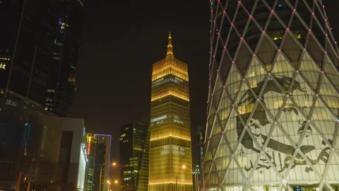 "5K Hyperlapse of Al Asmakh Tower, former IBQ, Doha, Qatar" Stock Footage 95593329