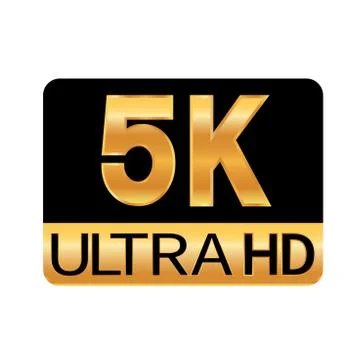 5K resolution icon for web and mobile Stock Illustration