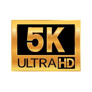5K resolution icon for web and mobile Stock Illustration