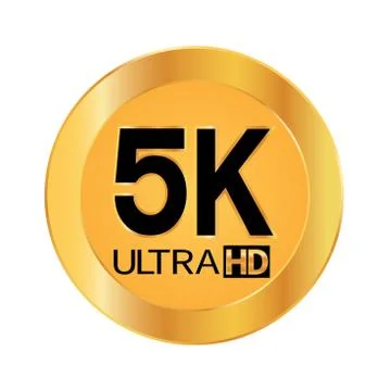 5K resolution icon for web and mobile Stock Illustration
