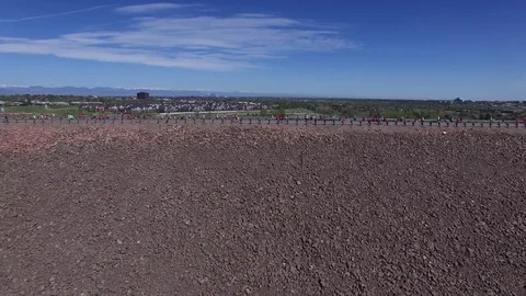 5k run drone shots Stock Footage 77333731