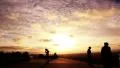 5K Sunset Silhouette 04 Timelapse Crowds Los Angeles Overlook 5K UHD 4k or 4k+ Resolution