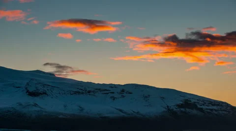 5k time lapse video. Moving clouds over the mountains Stock Footage 60642321