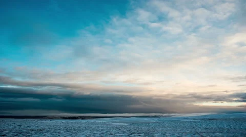 5k time lapse video. Moving clouds. Stock Footage 60642849