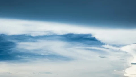 5K Timelapse of deep blue sky slowly covered by cloud on a cloudy day Stock Footage 109059362