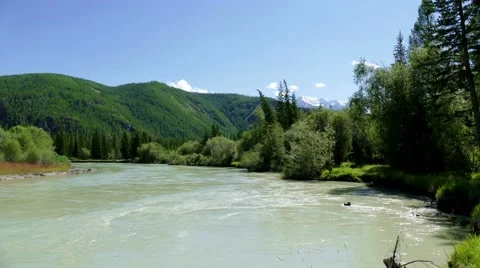 5k timelapse - Mountain river Stock-Footage 54534830