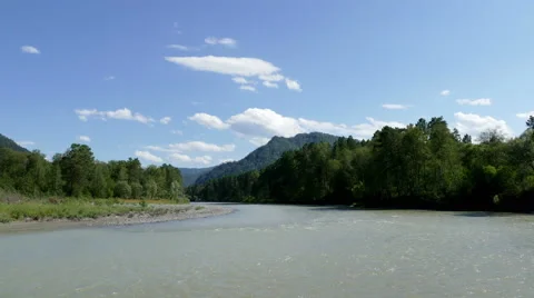 5k timelapse - Turquoise river Stock Footage 54428203