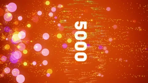 5k Vertical Video Counter on reaching subscribers, likes and etc. Stock Footage 135172129