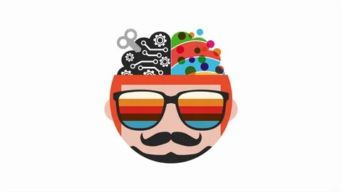 5.Left &amp; Right brain Stock Footage 107175079