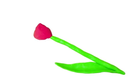 6 in 1 Easter set. Tulip, eggs, Easter cake. Alpha matte. 4K Stock Footage 72719072