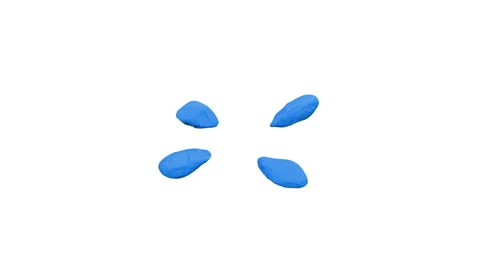 6 in 1 Splash explosions animated elements. Set 2 Stock Footage 48482271