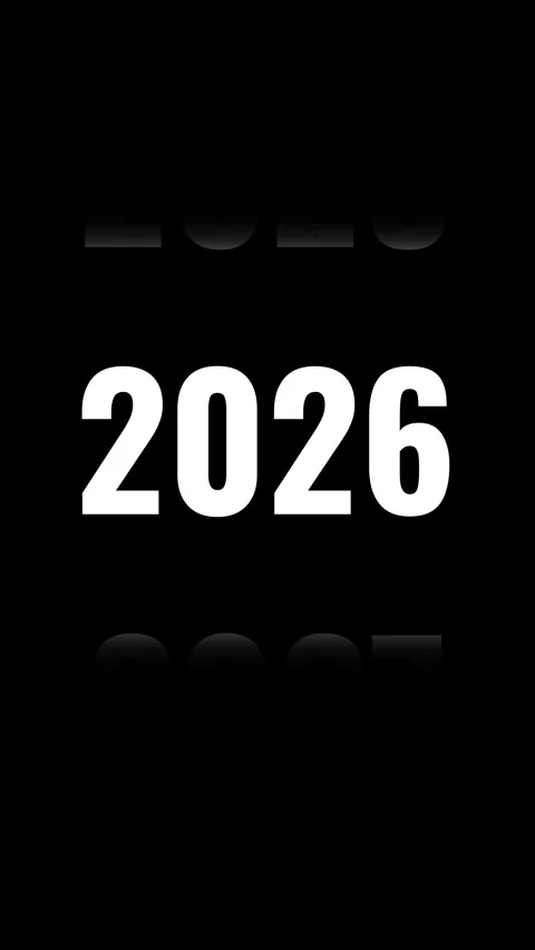 6. Analog Year Counter from 2016 to 2026 Timeline Counting Animation on Blac Stock Footage 314275991