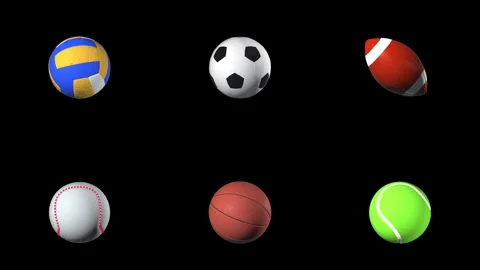 6 ball pack 4k Stock Footage 268936968