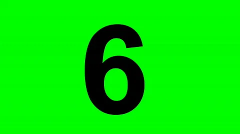 "6" Chromakey Green Screen Animated Fire Snow Water Explosion Lettering Vidéo 133147