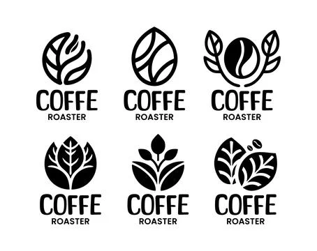 6 Coffee Roastery Logo Set Professional Specialty Coffee Branding Collectio.. Stock Illustration