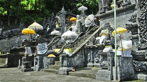 6 different clips of the Radu Gede Temple in Bali Stock Footage 37136745