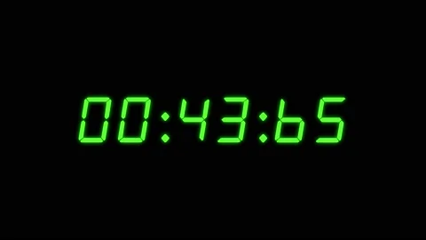 6-digits 50 seconds digital clock countd... | Stock Video | Pond5