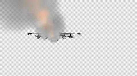 6 Fighter Jets Flying Over With Vapor Trails - 3D Model With Alpha Channel 스톡 동영상 51845949