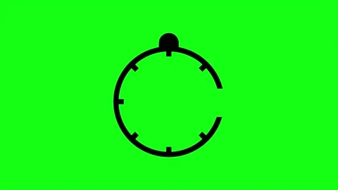 6 Hours green screen animation. Service opening hours, work time or deliver.. Stock Footage 333139331
