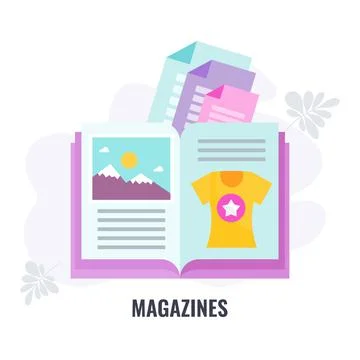 6 key elements of traditional marketing. Flat vector illustration. イラスト素材