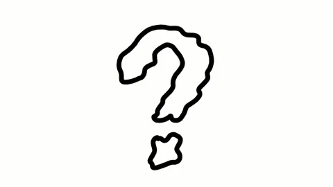 6. Loopable Hand Drawn Question Symbol Sketchy Animation with Alpha Matte Stock Footage 306863830