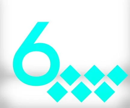 6 number Stock Illustration