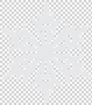 6-pointed white snow Stock Photos