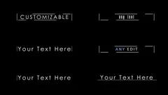 6 Professional Lower Thirds - Simple Text Version Stock After Effects