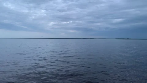6 small waves on the lake and flying insects Stockbeeldmateriaal 170612312