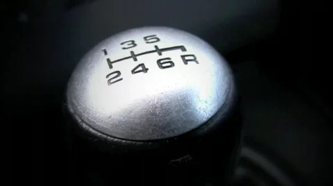 6 Speed Stick Shift Knob Stock Footage 606323