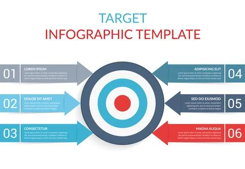6 Steps to your Goal Stock Illustration