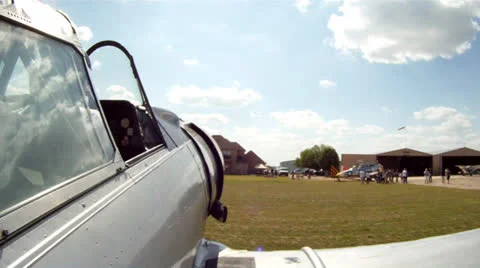 AT-6 Texan Taxiing Stock Footage 24408605