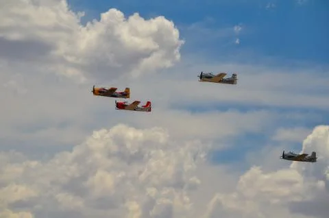 A-6 Texans in Formation Stock Photos
