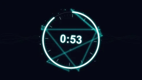 60 to 0 seconds 4K countdown Stock Footage 336159571