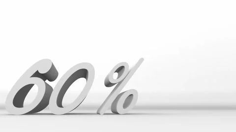 60% animation text Stock Footage 5088172