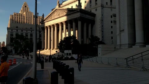 60 Centre Street courthouse Chambers St Downtown Manhattan New York City NYC Stock-Footage 109626799