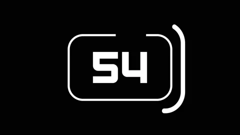 60 countdown animation from 60 to 0 countdown. Modern flat design with animation Vídeo Stock 196199998