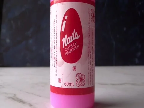 60 ML Bottle of Nails Cuticle Remover Stock Footage 240903327