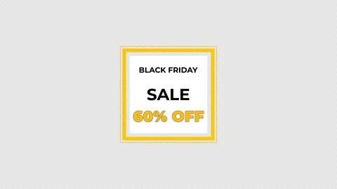 60 percent elegant white square with gold border, cinematic camera effect on Stock Footage 320789306